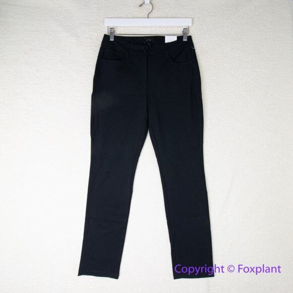 New! White House Black Market *flawed" black the slim pants, women's size 4